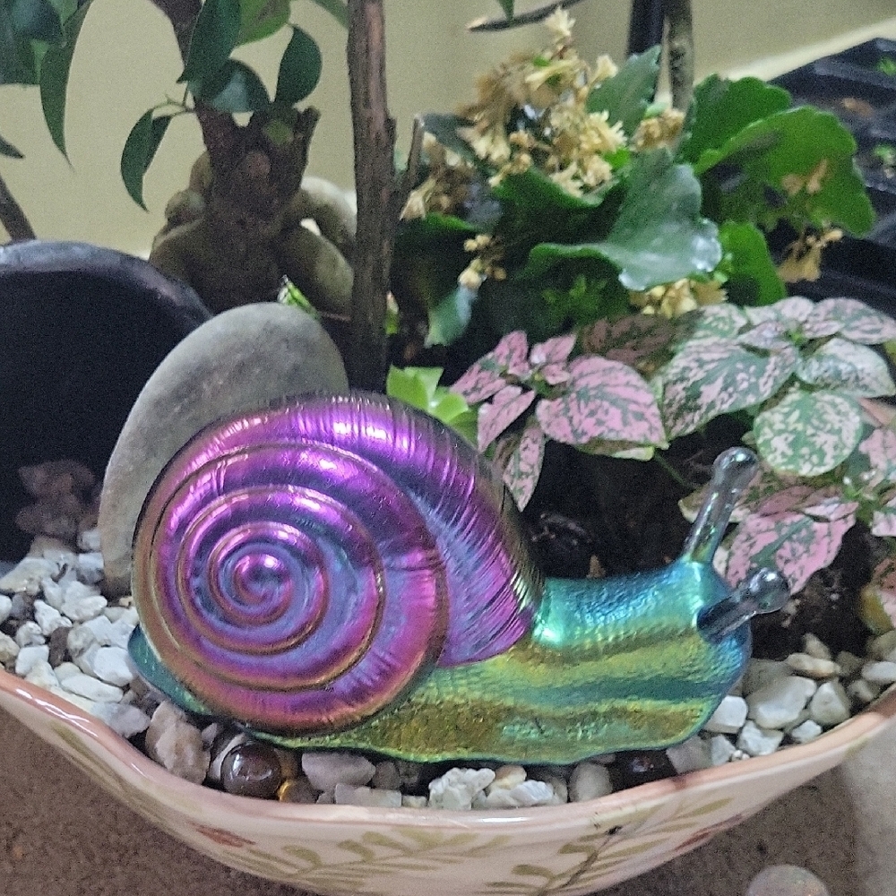 Colorful Snail Garden Ornament